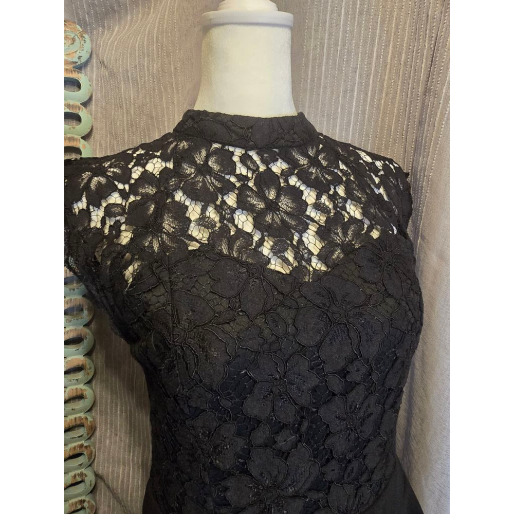 JUN & IVY Little Black Dress Black Lace WhimsyGoth Mini Dress XS - Picture 2 of 9